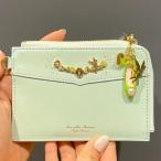 送料無料 サマンサタバサ 限定 ティンカーベル 牛革 フラグメントケース カード入 ミニ財布 新品 証明書付 包装無料 ディズニー ティンカー・ベル ティンク