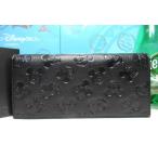 ショッピングサマンサタバサ 送料無料 キングズ バイ サマンサタバサ 限定 ミッキー 牛革 型押 長財布 束入れ 札入れ 黒 未使用 証明書付 包装無料 ディズニー サマンサキングズ 男女兼用