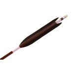 ハヤブサカーボン 黒手羽 76-22 6本組 山武弓具店 送料無料【D-1654】