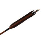 ハヤブサカーボン 黒手羽 80-25 6本組 山武弓具店 送料無料【D-1659】