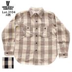 ウエアハウス Lot 3104 FLANNEL SHIRTS A柄 ONE WASH ネルシャツ フランネルシャツ ワンウォッシュ