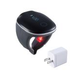 チェックミーリング Lサイズ リング型パルスオキシメータ 医療機器認証取得 睡眠時の血中酸素濃度測定 メーカー直販 充電アダプタセット