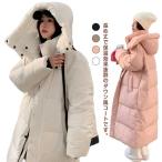 ベンチコート レディース ロングコート 中綿コート フード付き 防寒 アウター 冬コート 厚手 キルティング ゆったり 大きいサイズ 膝丈 カジュアル