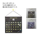 カレンダーポケット ウォールポケット 壁掛けポケット 不織布 1ヶ月 お薬カレンダー 吊り下げ 小物収納 壁掛け収納 省スペース 玄関 服薬管理 多機