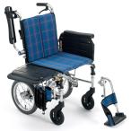 [ミキ] ラクーネ3 LK-3 車椅子 介助式 トランスファーボード付 移乗ボード付 横乗り車いす エアタイヤ 折りたたみ 法人宛送料無料