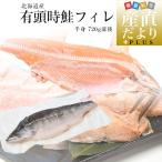 北海道より直送 北海道産 有頭時鮭フィレ 半身 720g前後 送料無料 サケ 鮭 サーモン トキシラズ