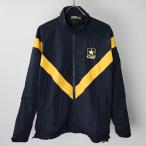 ショッピングused US. ARMY BLACK APFU トレーニングジャケット《実物またはG.I.・USED》米軍 陸軍 軍モノ 放出品 ミリタリー  スポーツ ウィンドブレーカー エスアンドグラフ