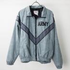 US. ARMY IPFU トレーニングジャケット[迷彩]《実物・USED》米軍 U.S. 実物 放出品 中古 フィットネス スポーツARMYジャンパーグレー デジ エスアンドグラフ