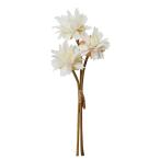 【造花 アーティフィシャルフラワー】ミニフラワーバンチ（１束３本） クリ−ムホワイト  a-34393-011  【ascaアスカ】