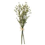 造花 アーティフィシャルフラワー　フラックスシードバンチ（１束３本） オリ−ブグリ−ン  a-47985-054g  【ascaアスカ】