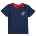 Ralph Lauren(ラルフローレン) 胸ポケットプリント半袖Tシャツ(Navy) 12M/18M/24M