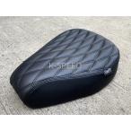 K-SPEED Diabolus CT20 カスタムシート Seat (Diamond Stripes, Black Thread) for HONDA CT125 ハンターカブ JA55 JA65 デザイン ダイヤモンドカット