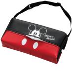 ショッピングティッシュ ティッシュ ボックス BOX カバー ミッキーマウス ポップアップミッキー レザー 素材 厚さ6.5cm 対応 ブラック 7240-05