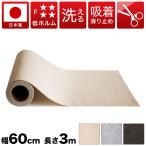 滑り止め カーペット おくぺた ロング 3m ロールタイプ 約300cm 60cm 日本製 吸着ロールカーペット 幅60cm 長さ300cm 薄型 日本製 廊下 ペット用
