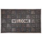 wellcome коврик E. wellcome проверка наружный коврик перед дверью 75×45cm Raver коврик резина предотвращение скольжения грязь сбрасывание дверной коврик M5-MGKFGB90147E
