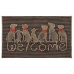  wellcome коврик F. wellcome собака наружный коврик перед дверью 75×45cm Raver коврик резина предотвращение скольжения грязь сбрасывание дверной коврик M5-MGKFGB90147F