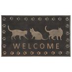  wellcome коврик G. wellcome кошка наружный коврик перед дверью 75×45cm Raver коврик резина предотвращение скольжения грязь сбрасывание дверной коврик M5-MGKFGB90147G