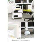 ショッピングリンツ ワゴン キャスター付 デスクワゴン デスク下 収納 コンパクト シンプルモダンシリーズ デスクワゴン Linz リンツ ホワイト M5-MGKIT7021WH