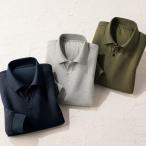 長袖ドライポロシャツ 3色組 3枚：3色×各1枚