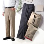 ショッピングストレッチポール ハワード ポールミラー 裏フリース撥水ストレッチチノパンツ 2色組 370-6456K 1セット（2本：2色×各1本）