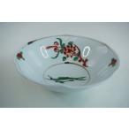 古赤絵見込魚紋 ナブリ浅鉢　有田焼　日本製　中鉢　和食器