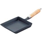 ショッピング鉄玉子 南部鉄器　 玉子焼き 　（木柄付　100V/200V  IH対応）　岩鋳 IWACHU　日本製