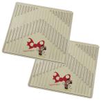 ショッピングミニー フロアマット カーマット Disney ディズニー ラブリー ミニー クリアー アロー リア 後席 用 2枚セット 43×40cm スモーク ボンフォーム 6380-08SM 送料無料