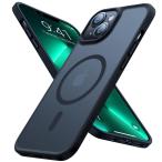 【米軍規格・Magsafe対応】TORRAS iPhone13mini 用 ケース 半透明 マグネット搭載 ワイヤレス充電 耐衝撃 全面保護 黄ばみ