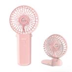 Psecici携帯扇風機 ハンディファン 手持ち扇風機 充電式USB扇風機 小型 静音 4段階風量調節 7枚羽根 手持ち 卓上 首掛け 扇風機 ミニ