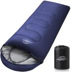LEEPWEI 寝袋 封筒型 軽量 保温 -10℃-15℃耐寒 210T防水シュラフ コンパクト アウトドア キャンプ 登山 車中泊 防災用 丸洗い