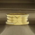 ブルガリ ビーゼロワンリング/3バンド/エッジダイヤ#54(日本サイズ13号近辺)  Aランク.