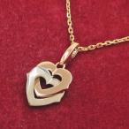 カルティエ 2ハートチャーム/チェーン付き  Aランク.