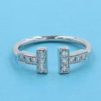 ティファニー Tワイヤーダイヤリング#7近辺  Aランク.