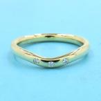 ティファニー カーブドリング/ダイヤ3P#5近辺  Aランク.