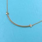 ティファニー Tスマイルネックレス/スモール  Aランク.