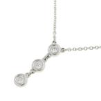 ティファニー バイザヤードネックレス/ダイヤモンド/3P  Aランク.