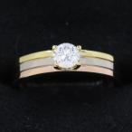 カルティエ トリニティウェディングソリテールリング/D0.24ct#47(日本サイズ7号近辺)  Aランク.