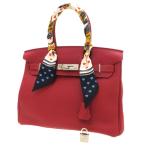 エルメス バーキン30 ルージュカザック トゴ シルバー金具 A刻   Aランク.