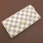 ショッピングダミエ ルイヴィトン　ダミエ アズール・ポルトフォイユ・サラ  Bランク.