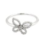 グラフ ミニバタフライシルエットダイヤモンドリング#14近辺  Aランク.