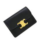 セリーヌ トリオンフ フラップ付きカードホルダー/シャイニーカーフスキン  Aランク.