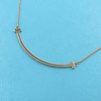 ティファニー Tスマイルネックレス/スモール  Aランク.