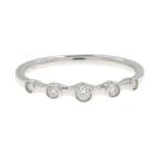 ショッピングピンキーリング ポンテヴェキオ Pt999ダイヤモンドピンキーリング#5  Aランク.