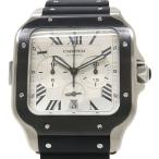 ショッピングカルティエ カルティエ サントスドゥカルティエ クロノグラフ  Aランク.