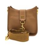 ミュウミュウ ロゴレザーショルダー  Aランク.