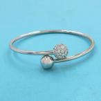 ティファニー ハードウェアボールバイパスダイヤバングル  Aランク.