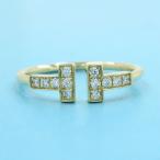 ティファニー Tワイヤーダイヤリング#15近辺  Aランク.