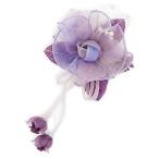 コサージュ 入学式 コサージュ フォーマル 2way ヘッドドレス 桜 コサージュ 紫 花 結婚式 髪飾り fh7015peバーゲン
