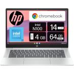 HP Chromebook 14a 2024 год модели Intel 4GB память 64GBeMMC двойной динамик японский язык расположение подсветка клавиатура 92 десять тысяч пикселей Web камера серый автомобиль - серебряный 