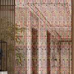 レトロ 木珠 のれん ビーズカーテン 珠のれん 部屋の間仕切り カーテン ドアカーテン 間仕切り ひも ペンダント ホーム 入り口 飲食店 画面 デコレーション